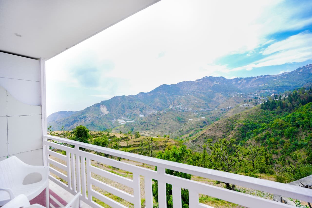 Valley and terraced fields from the balcony